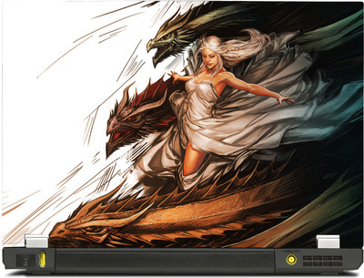 

SkinShack New 3D Game of Thrones GOT Daenerys Targaryen and Dragons (17 inch) Vinyl Laptop Decal 17