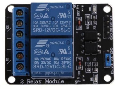 

Robodo 2 channel 12V 10A relay control board module with optocoupler for PIC AVR ARM(Multicolor)