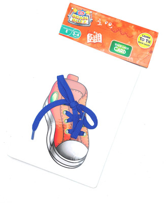 

Aparnas Learn how to tie Shoe lace using our hardboard activity card(Multicolor)