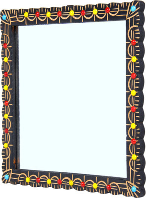 

Fab Handicraft KSD225, 14*14 Inch Multicolor Square Mirror Decorative Mirror(Square)