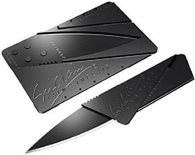 Premsons Creditcard Folding Pocket Safety Knife Multi-utility Knife(Black) available at flipkart for Rs.139
