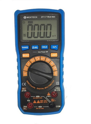 

Mextech DT-117 Digital Multimeter(Blue, Black 6000 Counts)