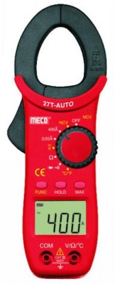 Meco MC-27T Auto AC Clamp Meter alongwith Calibration Certificate Digital Multimeter(Red 2000 Counts)