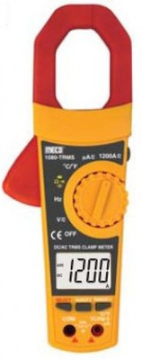 Meco 1080 TRMS AC/DC Clamp Meter alongwith Calibration Certificate Digital Multimeter(Yellow 6000 Counts)
