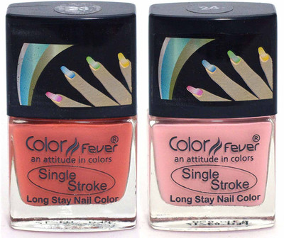 

Color Fever Ultra Sparkle Nail Color - Carrot Beige & Peach Serene Multicolor(Pack of 2)
