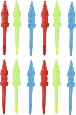 

Parteet New Crocodile Gel Pens – Pack of 12Pcs for Birthday Party Return Gifts for Kids Gel Pen(Pack of 12)