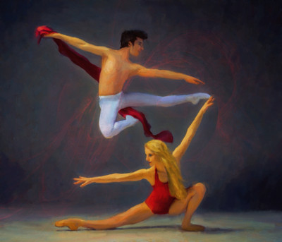 

poster of ballet dance amazing pose Fine Art Print(12 inch X 14 inch, Rolled)