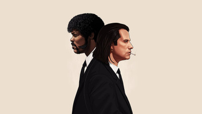 KumkumArts Pulp Fiction Poster 12 x 18 Inch HD Quality Material Gloss Paper. Paper Print(18 inch X 12 inch, Rolled)