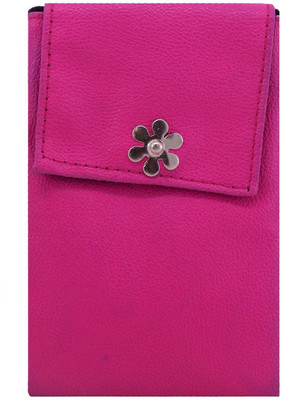

Bagaholics Ethnic Artificial Leather Saree Clutch Mobile Pouch Waist Clip Ladies Purse Gift For Women Mobile Pouch(Pink)