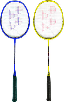 

Yonex ZR 100 Blue + Yellow (Set of 2) Blue, Yellow Strung Badminton Racquet(G4 - 3.25 Inches, 95 g)