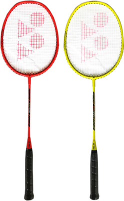 

Yonex ZR 100 Orange + Yellow (Set of 2) Orange, Yellow Strung Badminton Racquet(G4 - 3.25 Inches, 95 g)