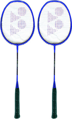 

Yonex ZR 100 Blue (Set of 2) Blue Strung Badminton Racquet(G4 - 3.25 Inches, 95 g)
