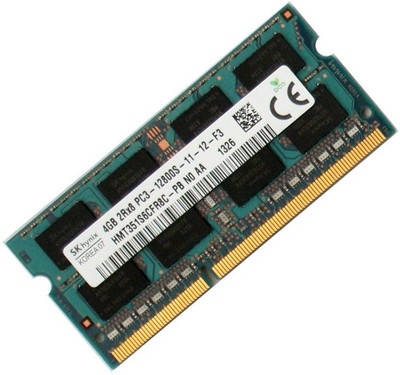 Sk Hynix hmt277sgafr8c DDR3 4 GB (Single Channel) Laptop ddr3 (12800s)(Green)