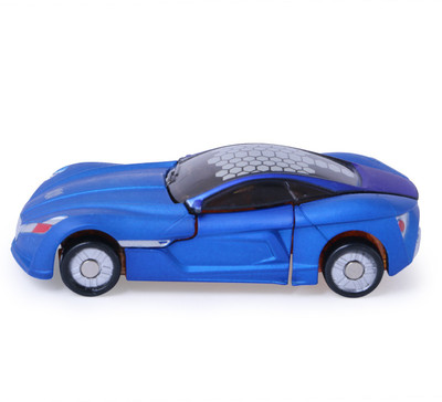 

PlayPlay Action Robot Mode Changeable Toy Convert Into Car For Kids (Blue, Orange)