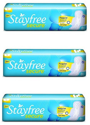 

Stayfree secure Sanitary Pad(Pack of 3)