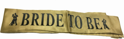 

SBD BRIDE TO BE GOLD SASH