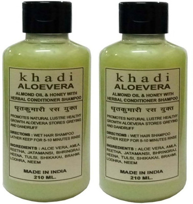 

Khadi Herbal aloevera shampoo 420ml (pack of 2)(420 ml)