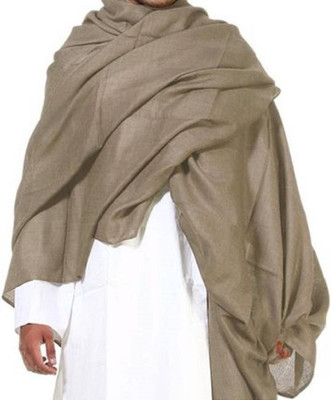 Nanki's Pure Wool Solid Men Shawl(Brown) Nanki's Pure Wool Solid Men Shawl(Brown)