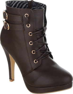 

Shuz Touch Boots For Women(Brown, Tan