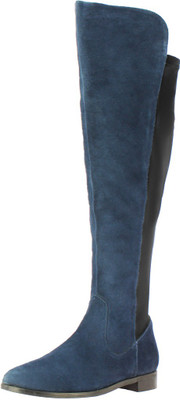 

Saint G Blue Leather Womens Long Boots For Women(Blue