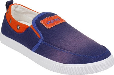 

Vostro STACY-2 Slip On Sneakers For Men(Blue, Orange