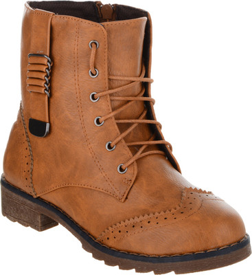

Shuz Touch Boots For Women(Brown, Tan