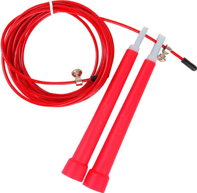 

HAWKISH SKIPPING ROPE ADJUSTABLE CABLE FITNESS SPEED EXERCISE BOXING GYM JUMP (COLOR MAY VARY) Speed Skipping Rope(Red, Length: 274 cm)