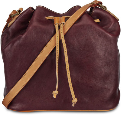

Rohit Bal Women Casual Brown Genuine Leather Sling Bag