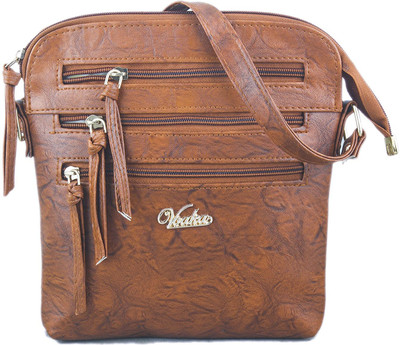 

Voaka Women Casual Tan PU Sling Bag