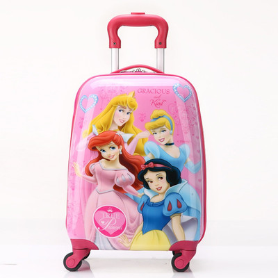 

GOCART Cartoon Printed Kid's Travel Trolley Bag With wheeled suitcase for Small Travel Bag - 20(Multicolor)