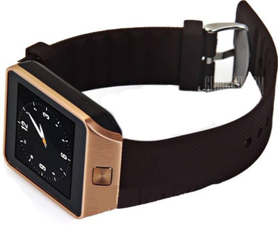 

IKJ DZ09/8 Bluetooth with Built-in Sim card and memory card slot Compatible with All Android Mobiles Brown Smartwatch(Brown Strap Regular)