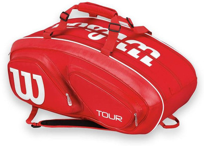 

Wilson Tour V 15 Pack Bag(Red, Backpack), Red;white