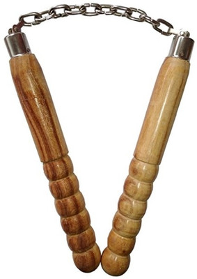 

TRENDSCARTZY STORE Wooden nanchaku-1qkl Gymnastic Stick - 10 inch(Brown)