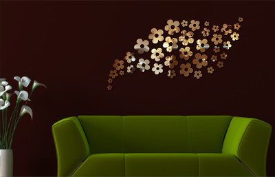 

Naveed Arts  Acrylic wall sticker Sticker(Pack of 1, Bronze mirror
