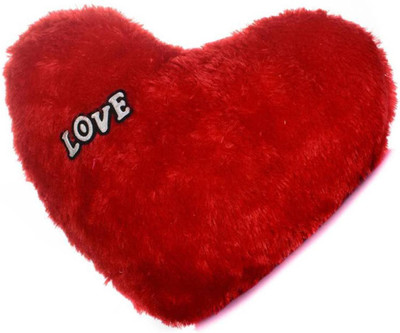 Pari Collection SOFT LOVE HEART SHAPE CUSHION - 12 inch(Red)