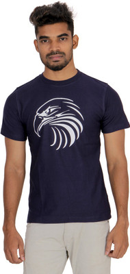 Gomzy Printed Men Round Neck Multicolor T-Shirt