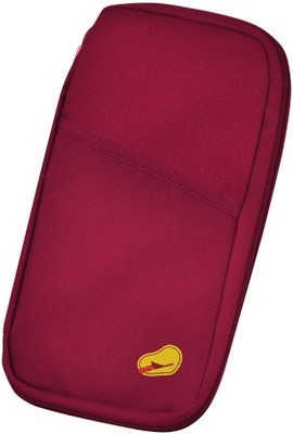 

Swarish Men Red Canvas Document Holder (12 Card Slots)(Multicolor)
