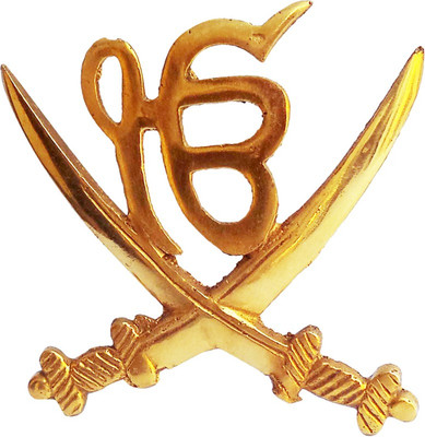 

Almos Bullet Motorcycle Onkar & Sword Rear Number Plate Royal Enfield Emblem