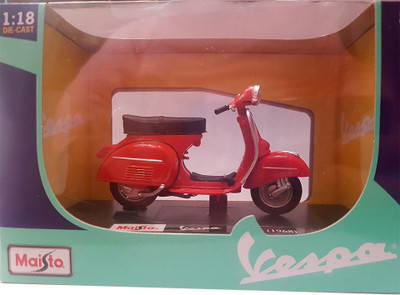 

Maisto Vespa 125 GTR (1968), Diecast Scooter, Scale 1:18, Color - Red(Red)