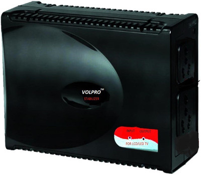 

VOLPRO PLUS UPTO 80"INCH LED / LCD TV BEST FOR ALL 3D / SMART TELEVISION VOLTAGE STABILIZER(Black)