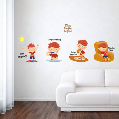 Rawpockets Kids Routine actions - Kids Room(65 cm X cm 65, Multicolor) available at flipkart for Rs.199