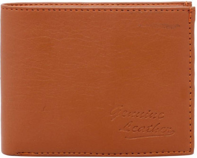 

Elegant Men Tan Artificial Leather Wallet(4 Card Slots)