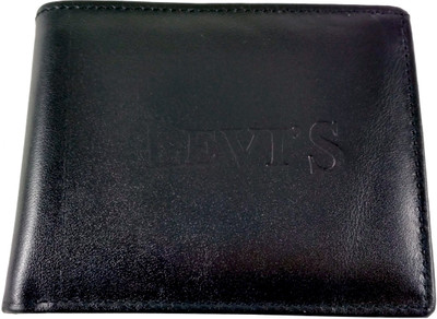 

Levi Men Black Genuine Leather Wallet(5 Card Slots)