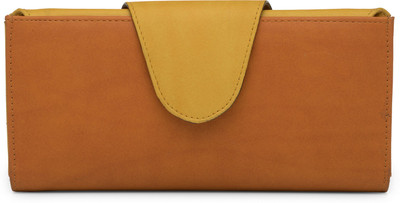 

Butterflies Women Casual Tan, Yellow Artificial Leather Wallet(5 Card Slots)