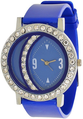 

PMAX WHITE DIAL WITH DIAMOND SEXY LOOK PU WATCH Watch - For Women