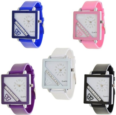 PMAX WHITE DIAL MULTI COLLECTION PU WATCH Watch  - For Women   Watches  (PMAX)