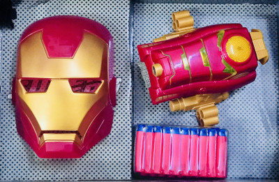 

RIANZ All New Avenger Infinity War Iron Man Launcher With Iron Man Mask, Soft Bullet Gun For Kids, Best Birthday Gift For Kids(Multicolor)