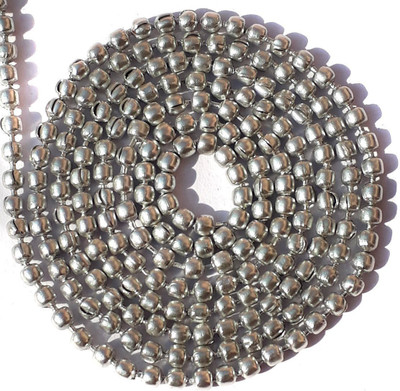 

Beadsncraft Aluminium Ball chain silver 2 mm 10 mtr for Silk thread Jewellery Making kit, Jhumka and Bangle Making