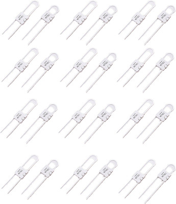 

SYGA 24 Pcs Adjustable Door Handle Shackle Locks for Preventing Babies and Infants from Accessing Cabinets, Cupboards etc.(White)