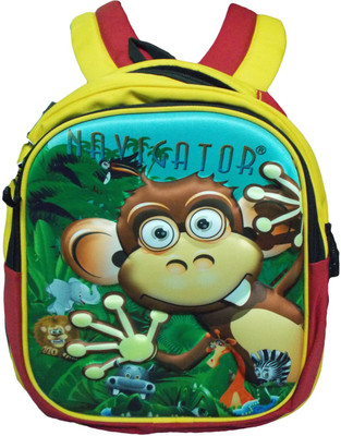 

Levitas Color Kids Monkey Printed School Bag 2.5 L Backpack(Multicolor), Multicolour